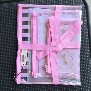 NWT / In Plastic Wrap Victoria's Secret 3 set cosmetic bags